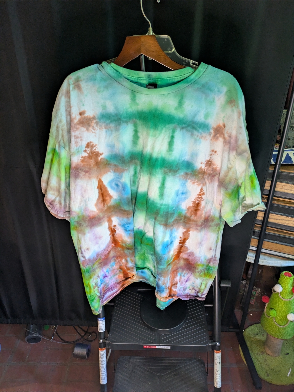 Unisex Size 3XL Multicolor Handmade Tie Dye T-Shirt #9